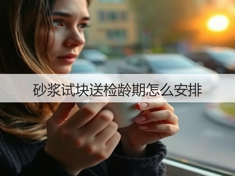 砂浆试块送检龄期怎么安排