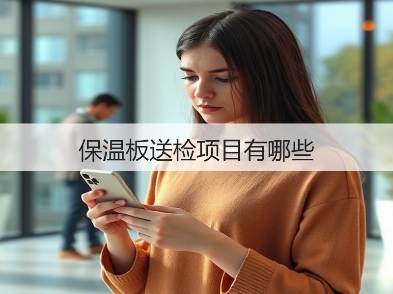 保温板送检项目有哪些