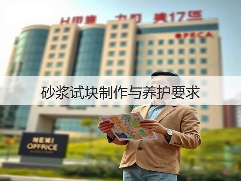 砂浆试块制作与养护要求