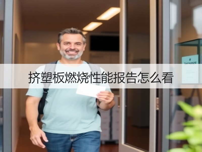 挤塑板燃烧性能报告怎么看