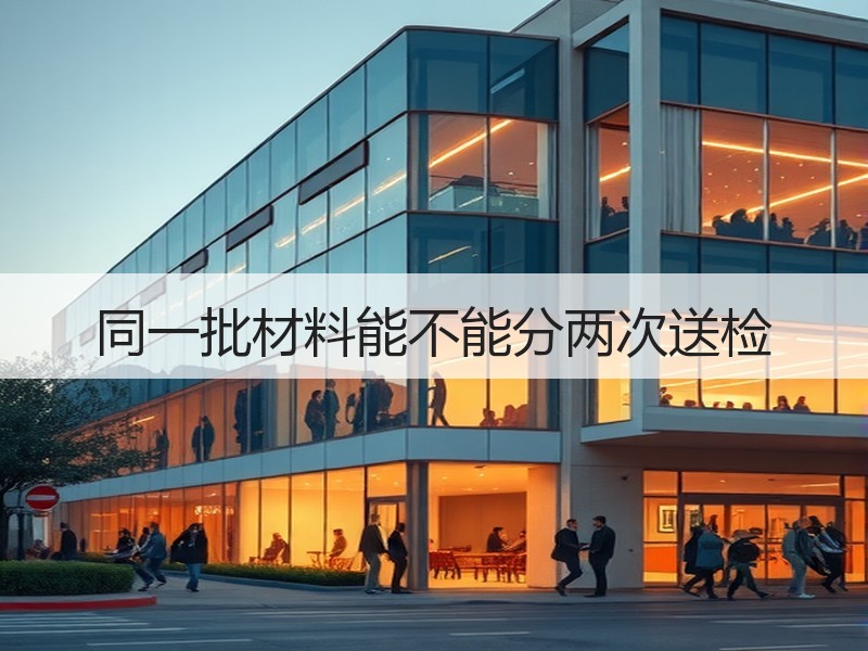 同一批材料能不能分两次送检