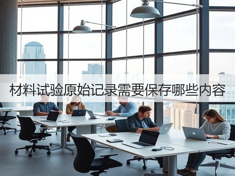 材料试验原始记录需要保存哪些内容